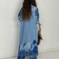 Women's Longline Shirt Dress & Wide-Leg Pants Set