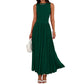Women's Elegant Crew Neck Maxi Dress