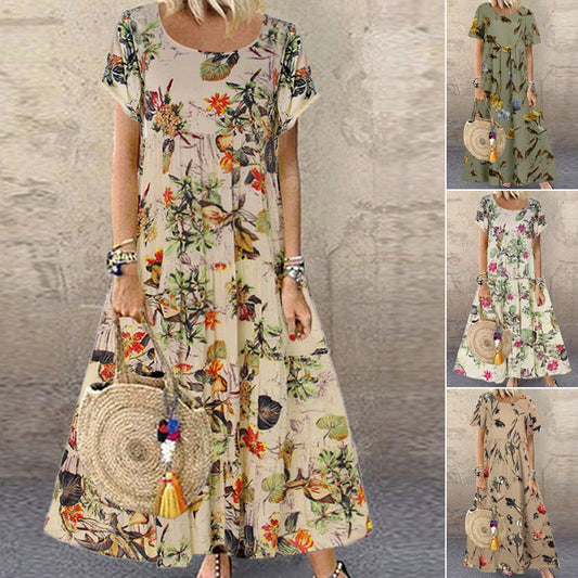 Casual A-Line Fit Floral Dress