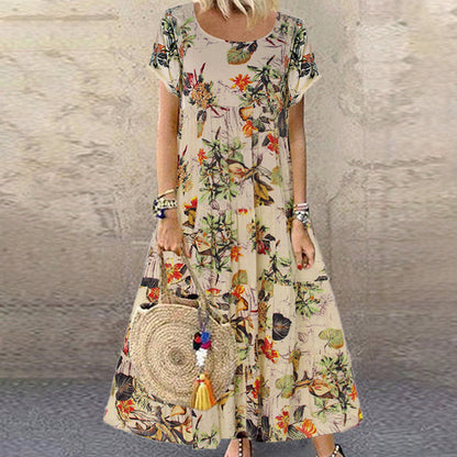 Casual A-Line Fit Floral Dress