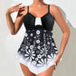 Women’s Flowy Hem Bikini Top & Bottom Set