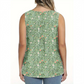 Women's Printed Button Sleeveless Top