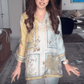 Digital Printed Trumpet Sleeves Print Cape