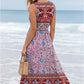 Women’s Elegant Printed Sleeveless Long Dress