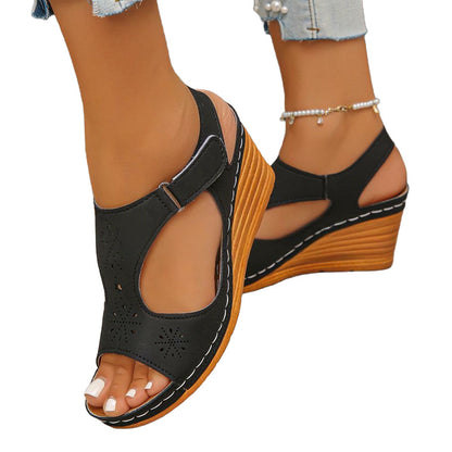 Women's Hollow Out Platform Wedge Sandals