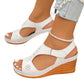 Women's Hollow Out Platform Wedge Sandals