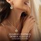 Modern Oriental Style Bamboo Earrings and Necklace