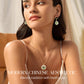 Modern Oriental Style Bamboo Earrings and Necklace