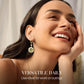 Modern Oriental Style Bamboo Earrings and Necklace