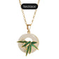 Modern Oriental Style Bamboo Earrings and Necklace
