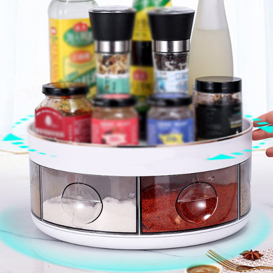 360° Rotating Double-Layer Spice Organizer