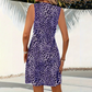 Women's V-Neck Leopard Print Mini Dress