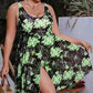 Plus Size Floral Printed Mesh Swimdress