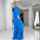 Casual Solid Color Shirt & Pants Set