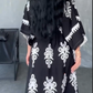 Women's Elegant Printed V-Neck Dresses