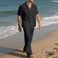 Men's Button-Down Shirt & Pants 2-Piece Set