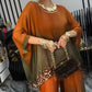 Gradient & Leopard Print Top and Wide-Leg Pants