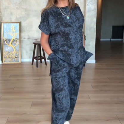 Loose Top Pants 2-Piece Set