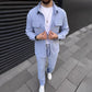 Men's Corduroy Long Sleeve Shirt & Pants Casual Set