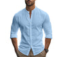 Men's Casual Linen Top & Shorts Two-Piece Set