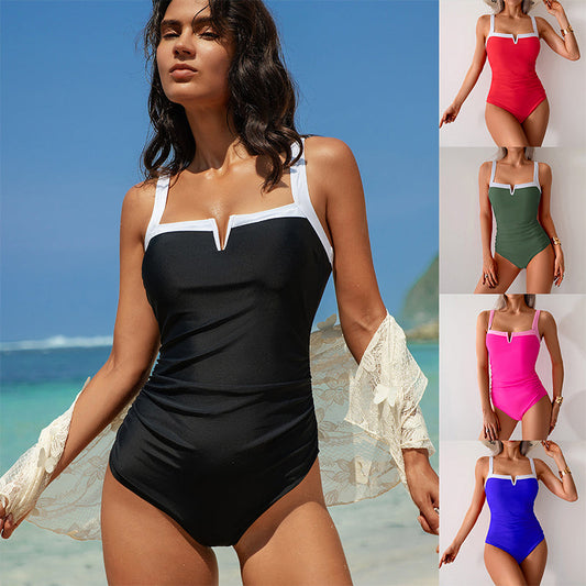 Women's Ruched One Piece Swimsuit