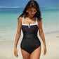 Women's Ruched One Piece Swimsuit