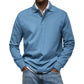 Solid Turn-down Collar Shirt with Long Sleeves