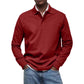 Solid Turn-down Collar Shirt with Long Sleeves