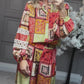 Colorful Printed Top & Wide-Leg Pants 2-Piece Set
