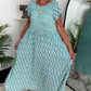 Women's Printed Round Neck Dress