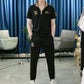 Men's Trendy Tracksuits - Half-Zip Top & Drawstring Pants