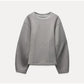 Women’s Slim Fit Sweatshirt & Wide Leg Pants Set