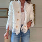 Women’s Fashion Button Tassel Short Coat