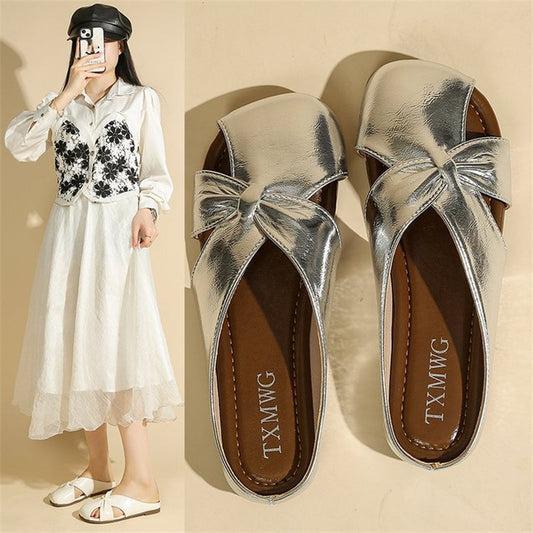 Women’s Cut-Out Flat Mules
