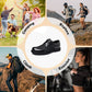 Knob Design Breathable Mesh Leather Shoes