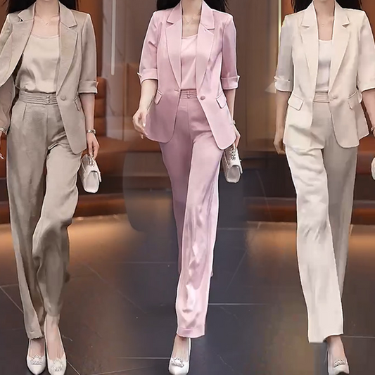 Elegance High-Waist Slimming 3-Piece Set