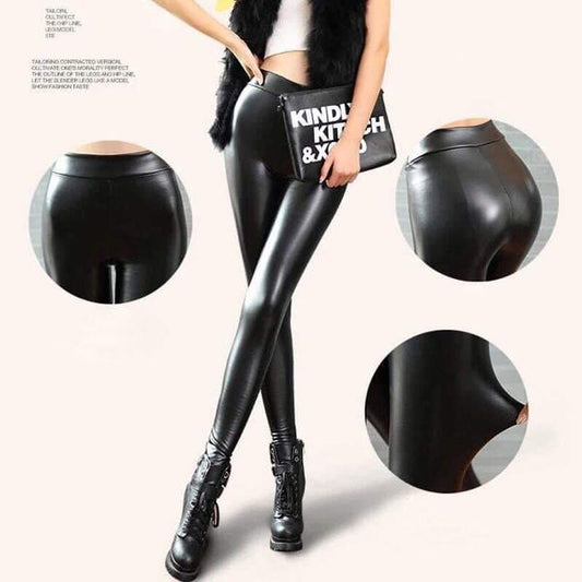 👖Faux leather leggings (fleece inside)