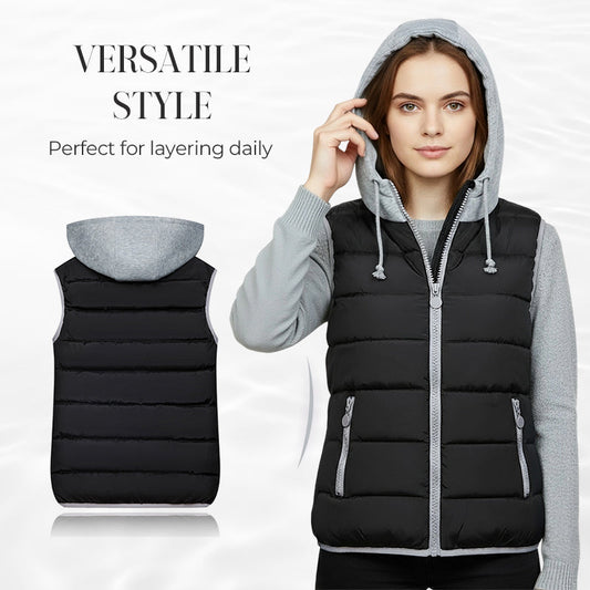 Women's Hooded Lightweight Warm Vest