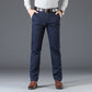 Men’s  Stretchy Straight Fit Plain Pants
