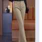 Women's High-Waisted Stretchy Ankle Pants