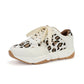 Women's Casual Leopard Print Lace Up Sneakers