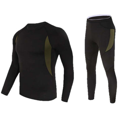 Men's Camouflage Thermal Underwear & Pants Set