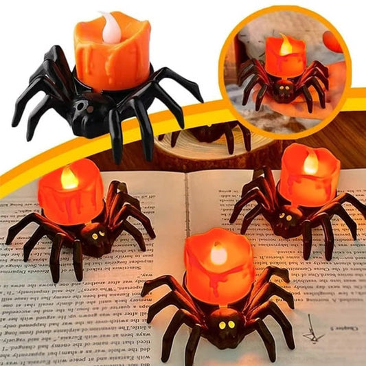 Halloween Creepy Spider LED Candle Light