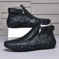 Men’s Casual Minimalist Zip-Up Ankle Boots