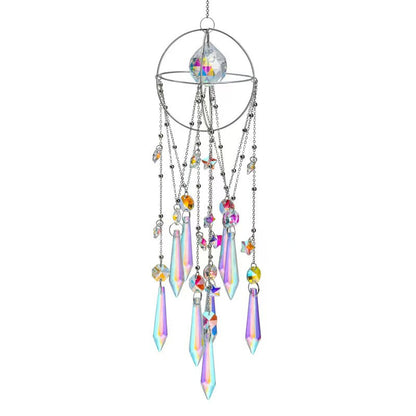 Radiant Hanging Crystal Prism Suncatcher Pendant
