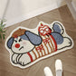 Absorbent Woven Bath Mat with Non-Slip Bottom