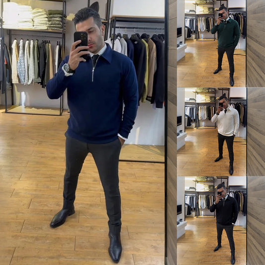 Men's Slim-Fit Half-Zip Top