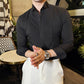Men’s Vintage Pleated Front Long Sleeve Shirt