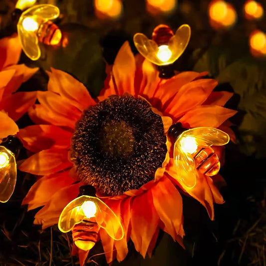 Cute Bee Solar Lights