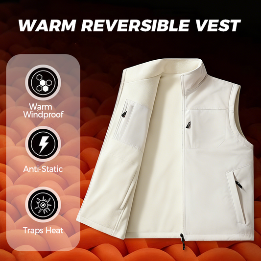 Men's Warm Windproof Reversible Vest